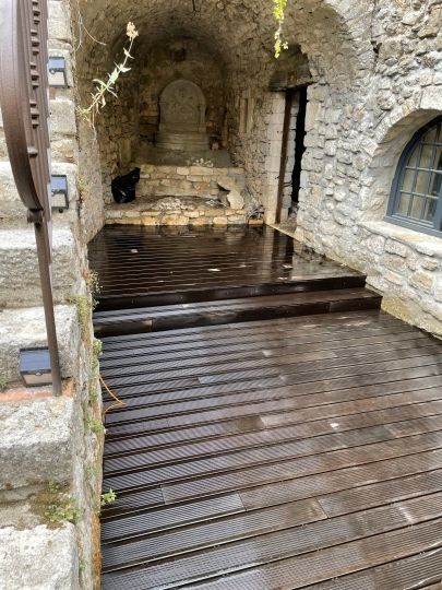 Terrasse en bambou huilé Ardèche