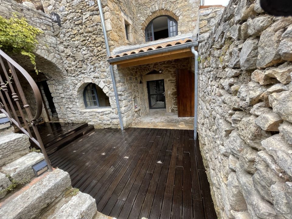Terrasse en bambou huilé Ardèche